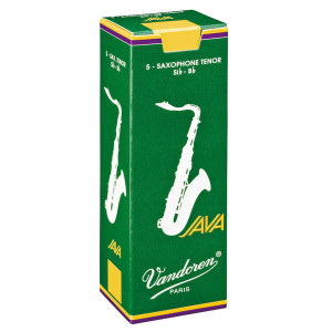 Caixa de 5 palhetas VANDOREN Java para saxofone tenor